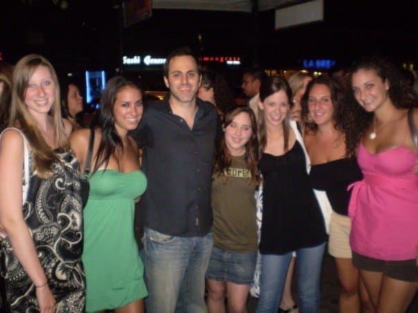 Ray meets with fans after a comedy performance