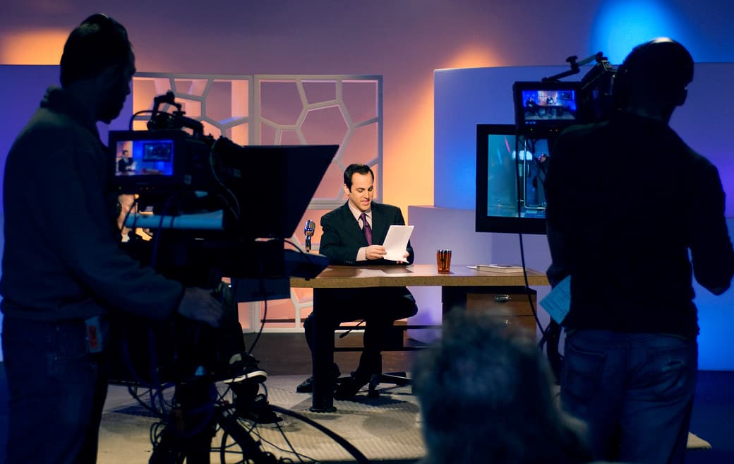 Ray during a break on LateNet with Ray Ellin